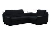 Диван Меркурій 255х190см (Кутовий, Рогожка, Чорний) DNKMRCL-ALLCLR19 фото