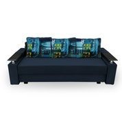 Диван Карат 225х100см (Прямой, Рогожка, Джинс) GPdkrt-16 фото