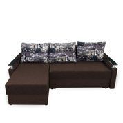 Диван Сатурн 220х145см (Кутовий, Рогожка, Коричневий) GPkdstr-3 фото