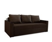 Диван Чемпіон 220х100см (Прямий, Рогожка, Коричневий) GPdfvr-3 фото